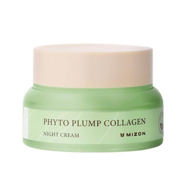 Mizon Крем для лица ночной с фитоколлагеном - phyto plump collagen night cream, 50мл