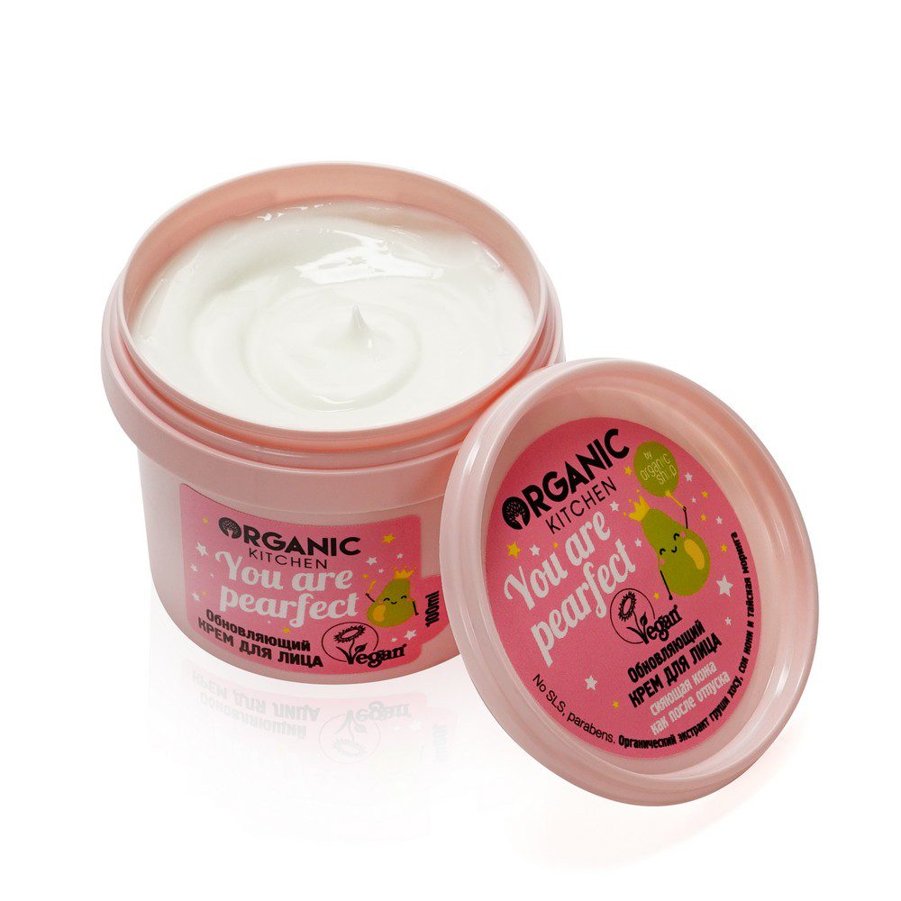 NS Organic Kitchen  Крем для лица / «Обновляющий. You are pearfect», 100 мл