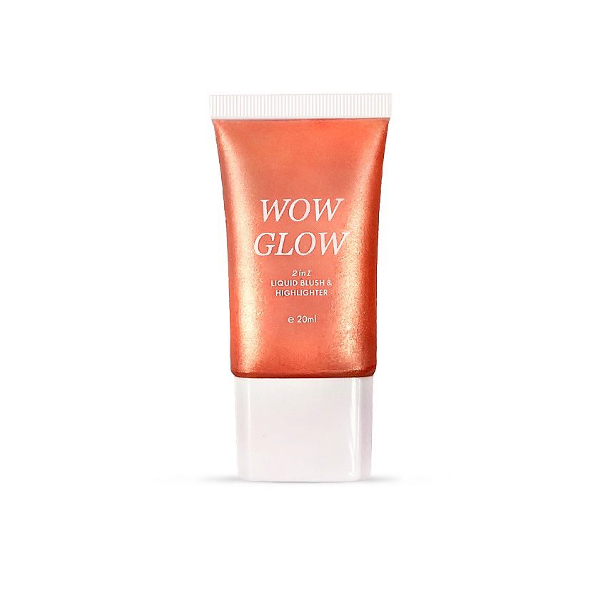 SELFIE STAR Жидкие румяна+хайлайтер для лица и тела БЛЕСК 2 in 1 Liquid Blush & Highlighter Wow 20мл