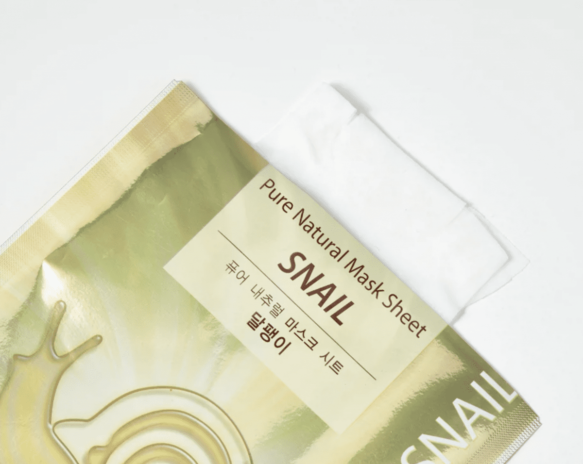 THE SAEM Маска для лица тканевая/Pure Natural Mask Sheet (Snail) 20мл