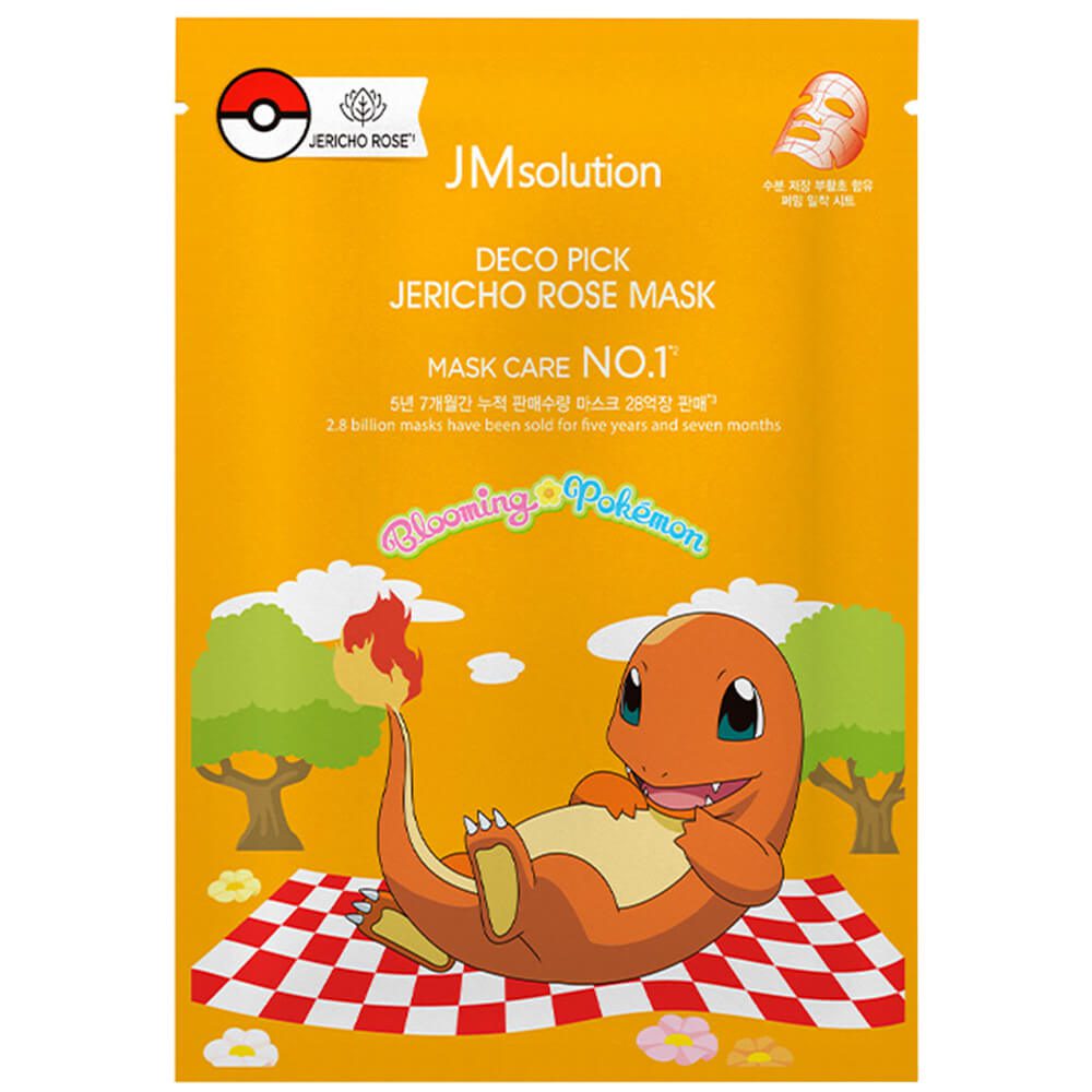 JM solution Маска тканевая увлажняющая с экстрактом розы — Deco pick jericho rose mask pokemon, 30мл