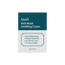 Dear, Klairs Пробник Rich Moist Soothing Cream 3 мл Dear, Klairs Пробник Rich Moist Soothing Cream 3 мл