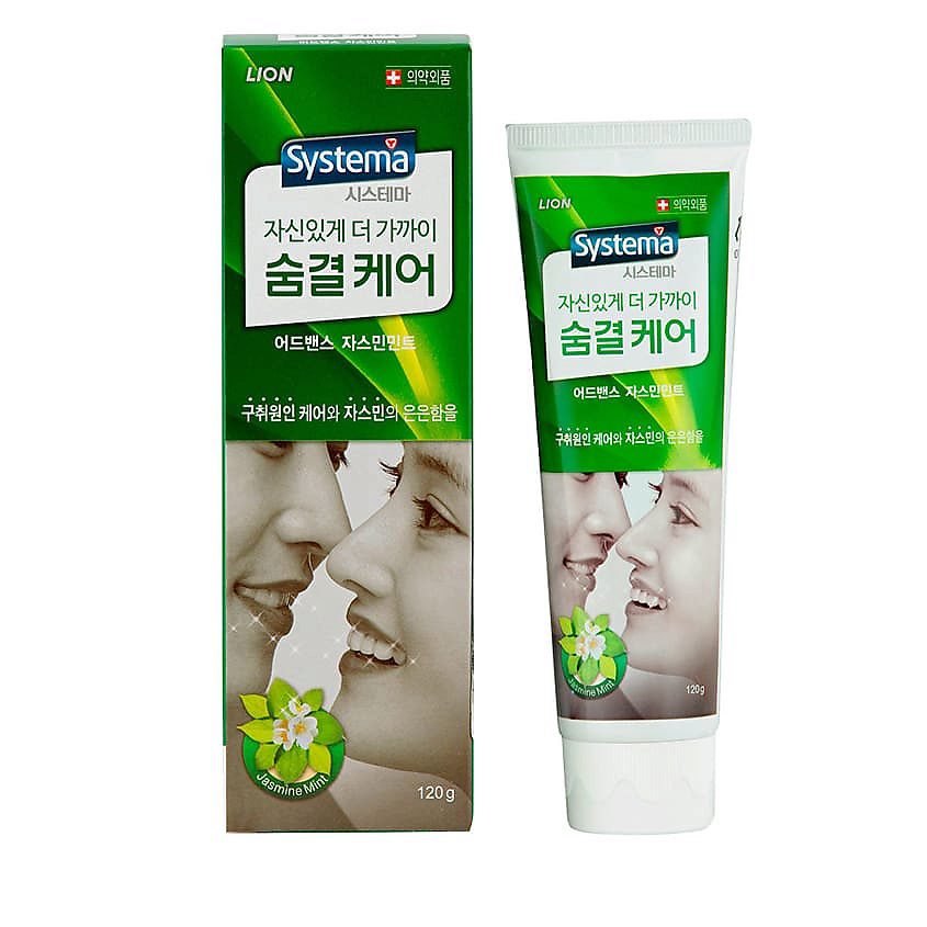 LN Systema Паста зубная для ухода за дыханием с ароматом жасмина и мяты Systema Toothpaste Breath Ca
