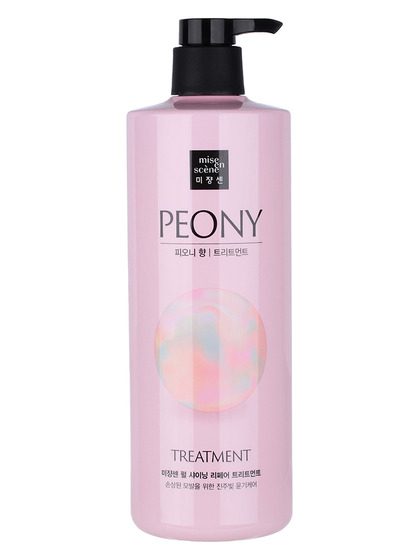 MISEENSCENE Маска для волос с жемчужной пудрой с ароматом пиона/PEARL SHINING PEONY TREATMENT 1000ML