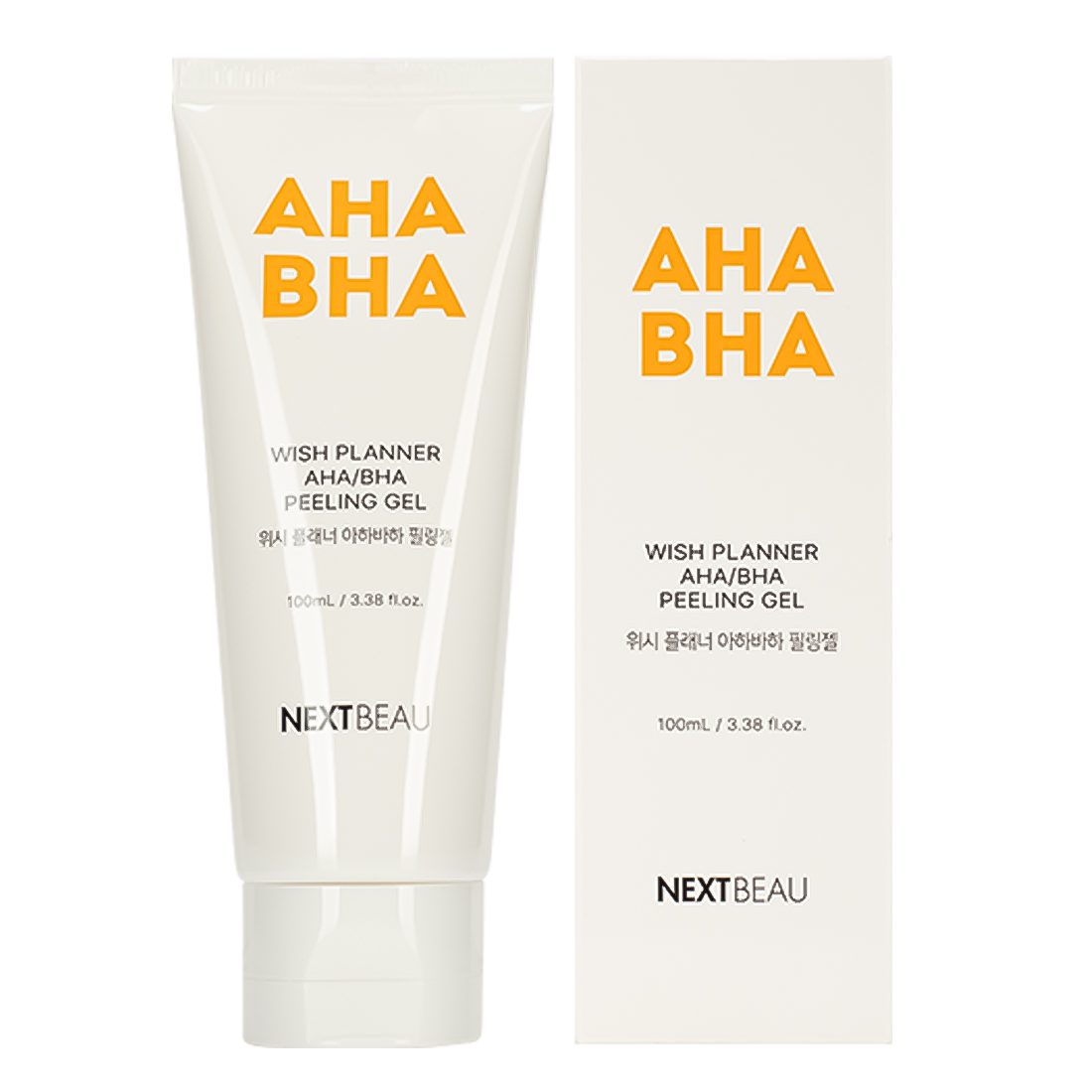 NEXTBEAU Гель-пилинг с AHA/BHA кислотами для проблемной кожи - Wish planner AHA/BHA, 100мл