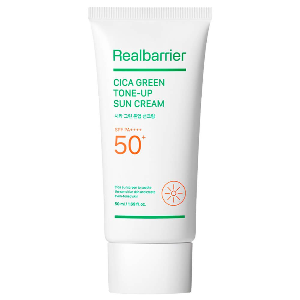 Real Barrier Успокаивающий солнцезащитный крем/Cica Green Tone-Up Sun Cream 50ml