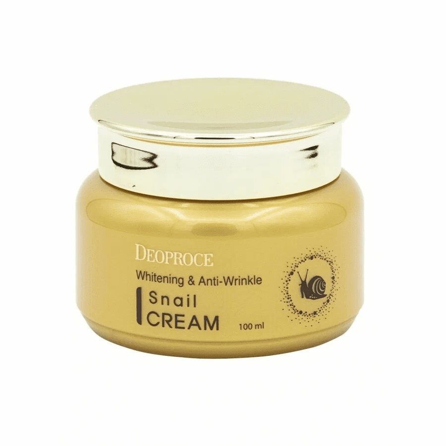 Deoproce Whitening And Anti-Wrinkle Snail Cream Крем для лица с экстрактом улитки