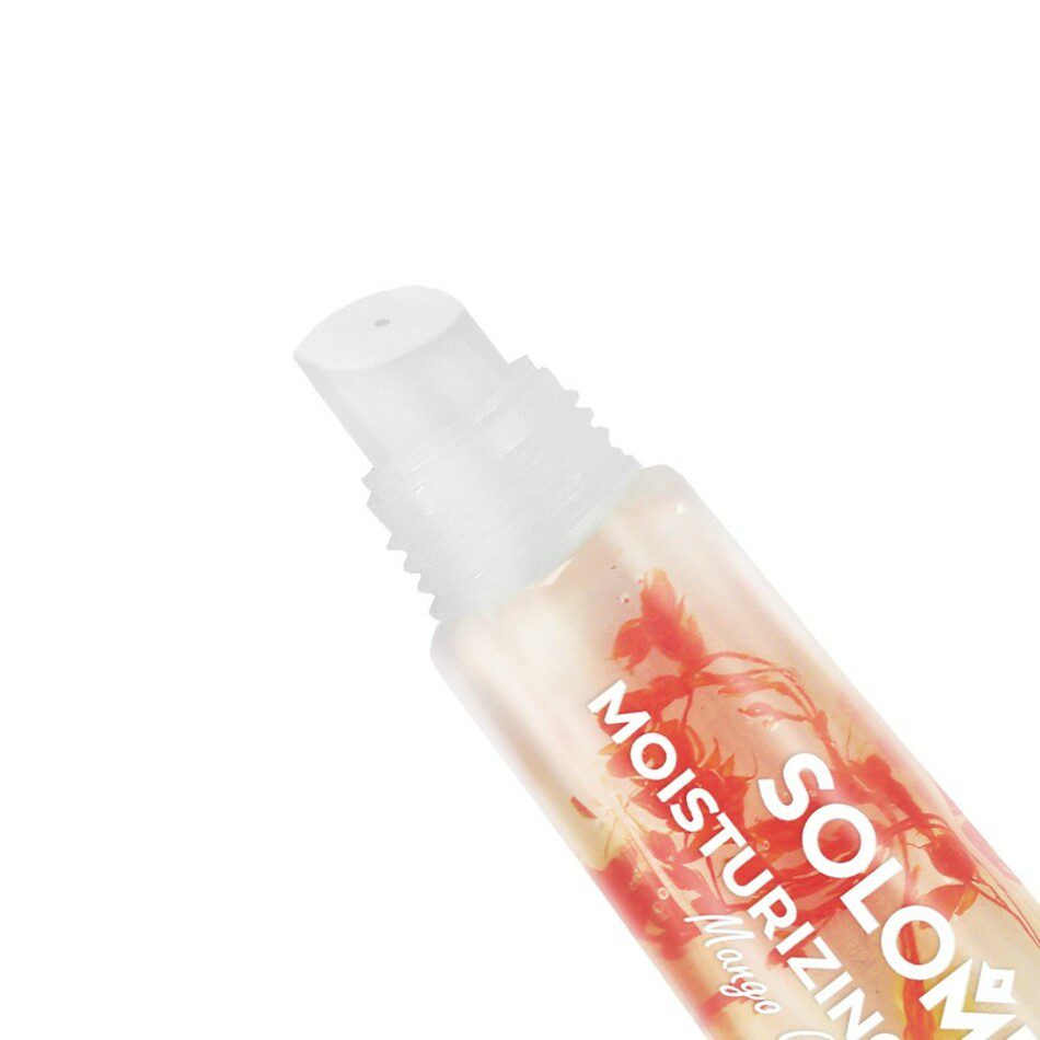 SOLOMEYA Блеск для губ увлажняющий МАНГОВЫЙ ЧИЗКЕЙК Moisturizing Lip Gloss Mango Cheesecake, 9 мл