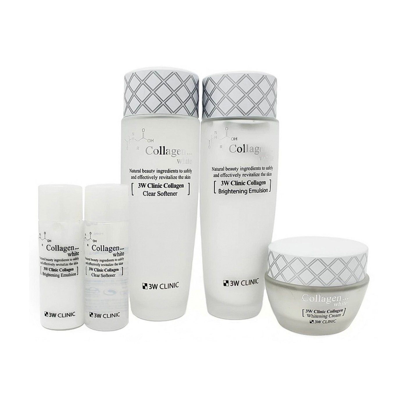 3W Clinic Набор осветления и увлажнения кожи с коллагеном Collagen Whitening Skin Care 3 Items Set 3W Clinic Набор осветления и увлажнения кожи с коллагеном Collagen Whitening Skin Care 3 Items Set