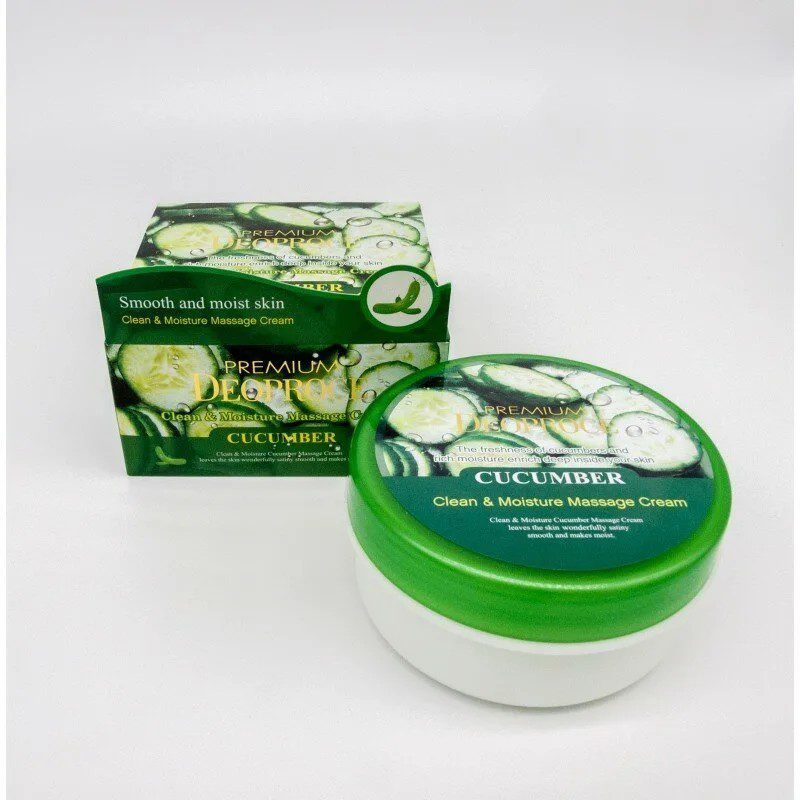 Deoproce Крем для тела массажный экстракт огурца Premium Clean&Moisture cucumber Massage Cream