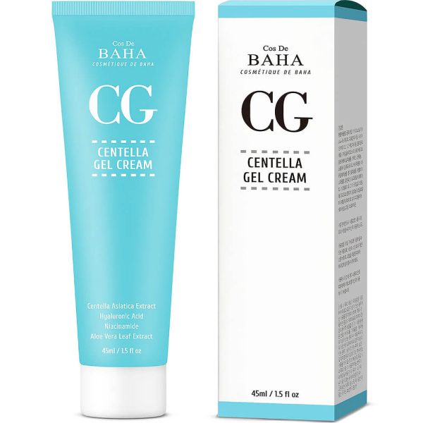 COS DE BAHA Восстанавливающий гель-крем для лица  с центеллой/Centella Gel Cream 45ml