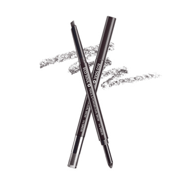 The Saem Карандаш-пудра для бровей Eco Soul Pencil & Powder Dual Brow 03 black gray