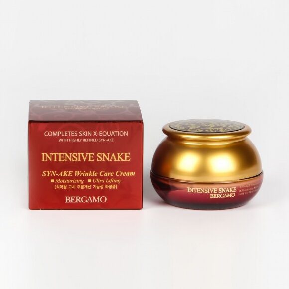 Bergamo Антивозрастной крем со змеиным ядом Intensive Snake Syn-ake Wrinkle Care Cream