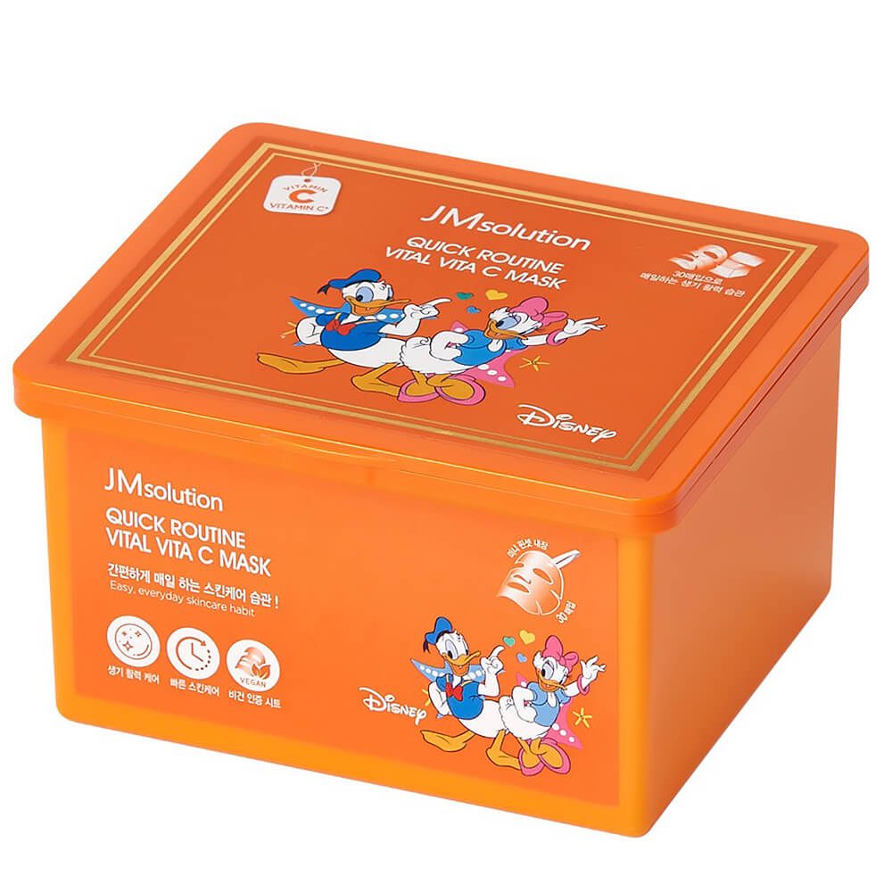 JMsolution Mask Disney Quick Routine Vital Vita C Набор масок для выравнивания тона с витамином С