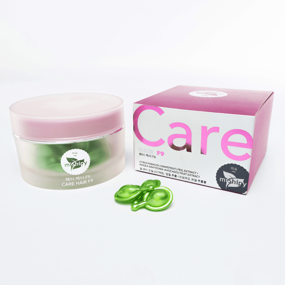 MISHIPY Сыворотка в капсулах для волос ГРЕЙПФРУТ и ЗАРОДЫШИ ПШЕНИЦЫ Care Hair F9, 30 капсул