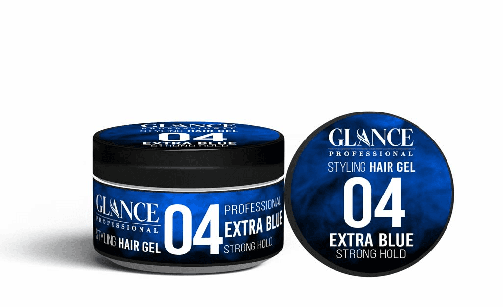 GLANCE Гель для укладки волос EXTRA BLUE STRONG GOLD 04 Styling Hair Gel, 300 мл