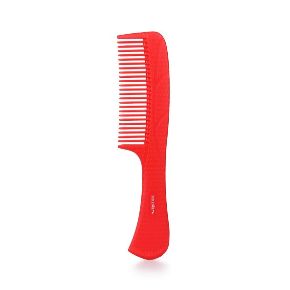 SOLOMEYA Расческа-гребень для волос АРОМАТ КЛУБНИКИ Aroma Detangling Hair Comb Strawberry, 1 шт