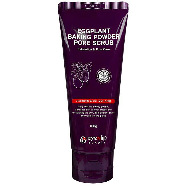 EYENLIP EGGPLANT Скраб для лица от черных точек EGGPLANT BAKING POWDER PORE SCRUB 100гр