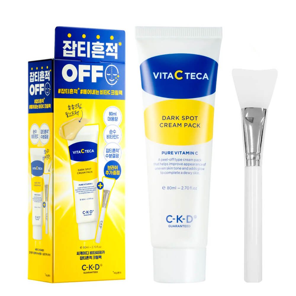 CKD Набор маска-пленка с Витамином С + кисть — Vita C Teca dark spot cream pack, 80мл