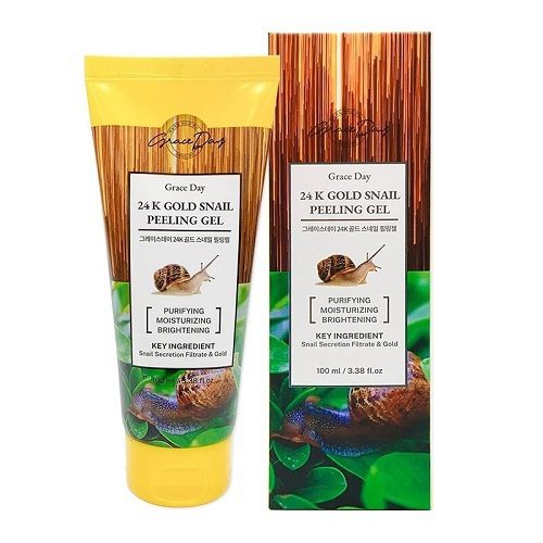 GraceDay 24k Gold Snail Peeling Gel Пилинг-гель отшелушивающий с золотом и муцином улитки, 100ml