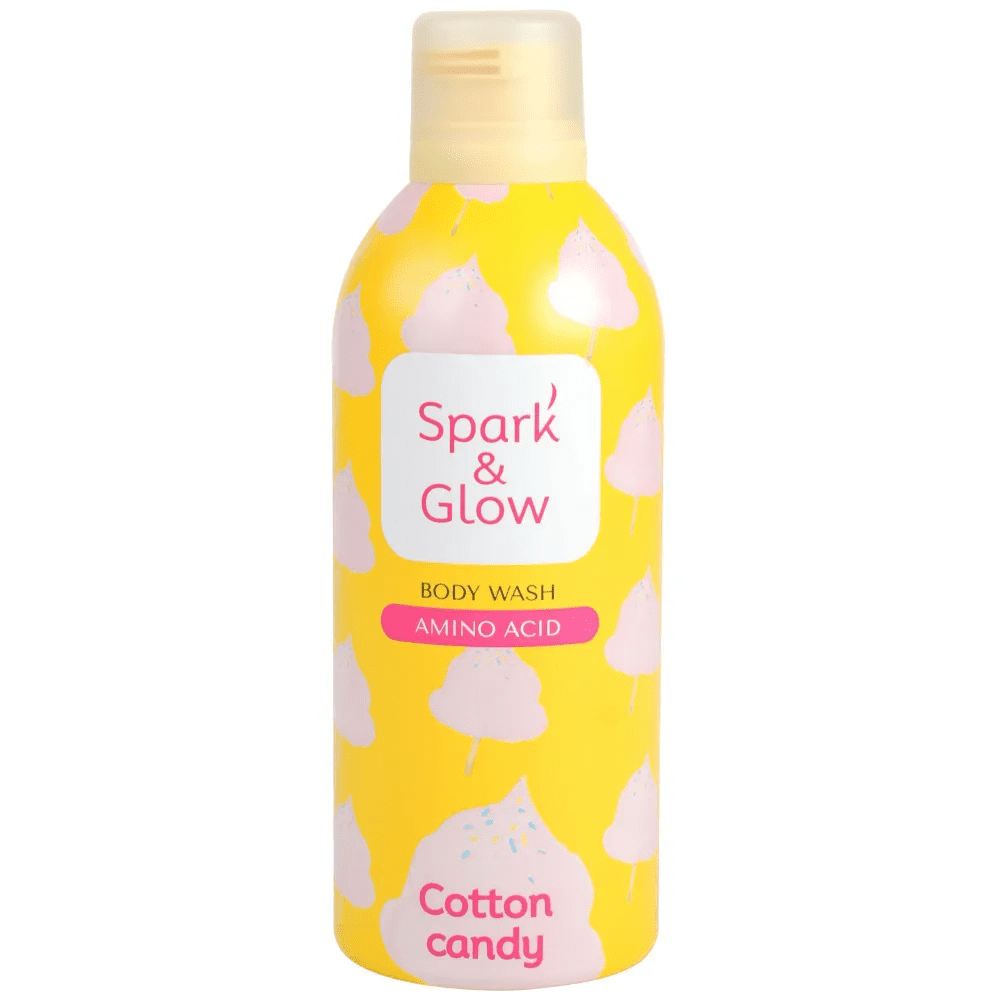 Spark&Glow Гель-пена для душа с ароматом сладкой ваты — Cotton candy body wash, 350мл