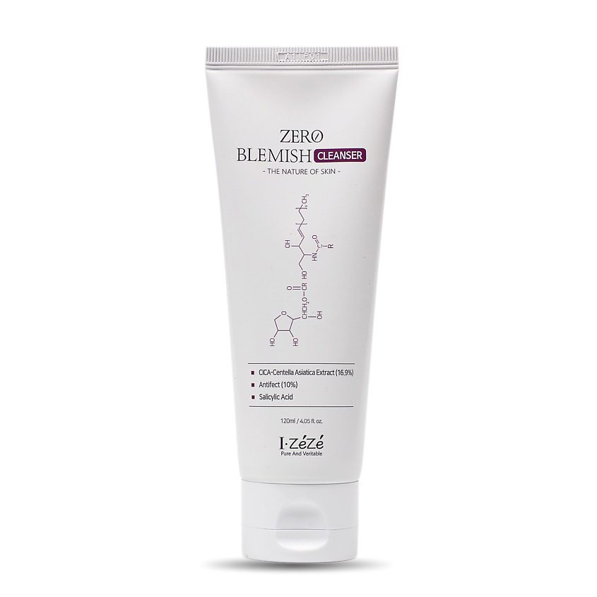 IZEZE Zero Blemish Cleanser 120ml,Пенка для умывания для проблемной кожи 120 мл