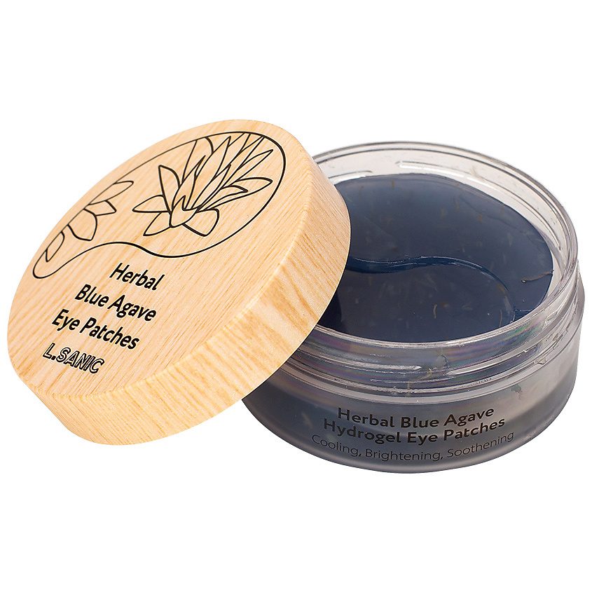 L.Sanic Гидрогелевые патчи с экстрактом голубой агавы Herbal Blue Agave Hydrogel Eye Patches
