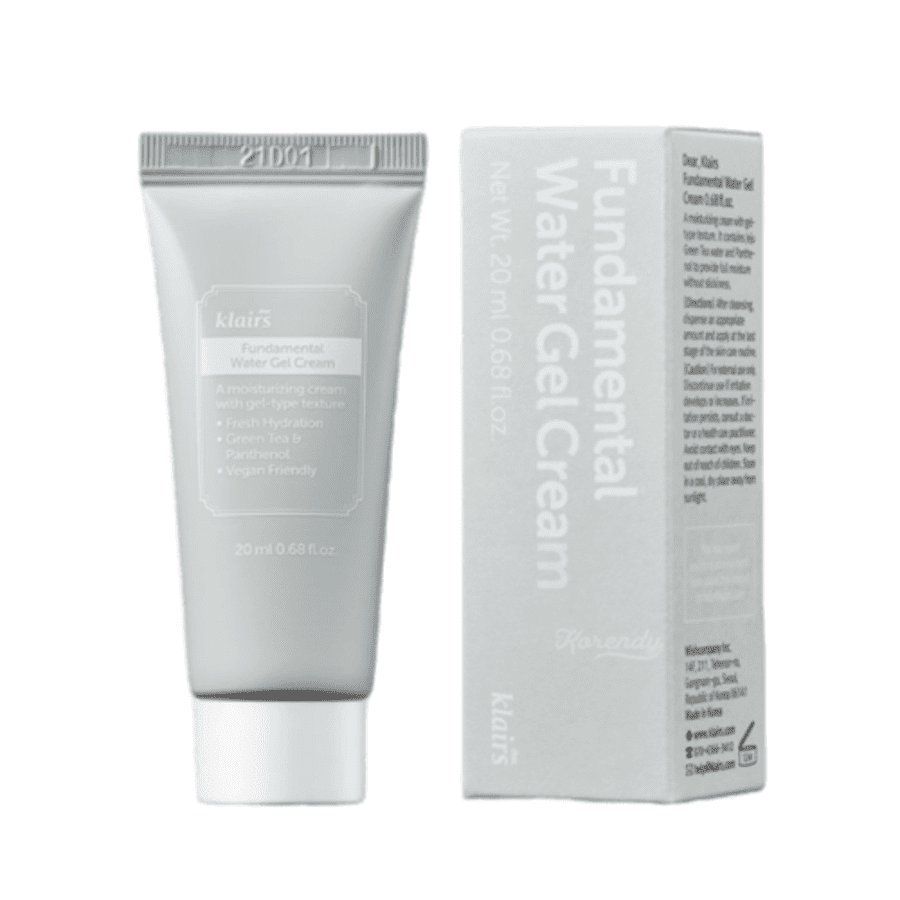 Dear, Klairs Миниатюра Гель-крем для лица на основе зеленого чая Fundamental water gel cream 20 мл