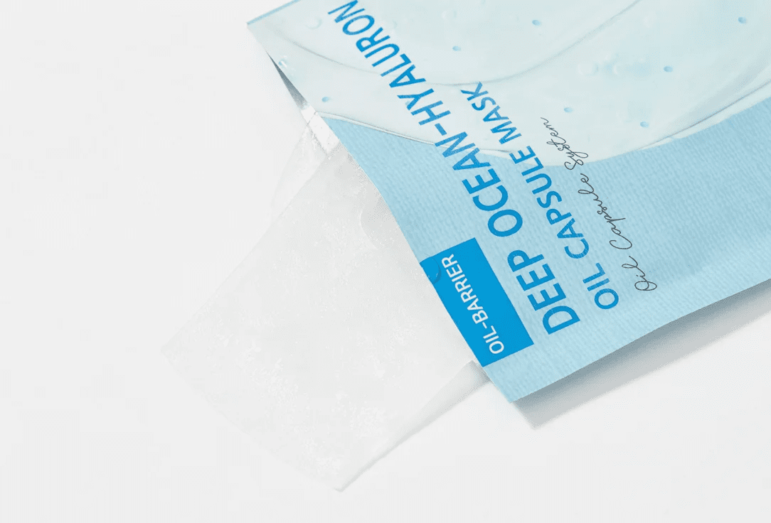 TRIMAY Тканевая капсульная маска для лица Deep Ocean-Hyaluronic Oil Capsule Mask