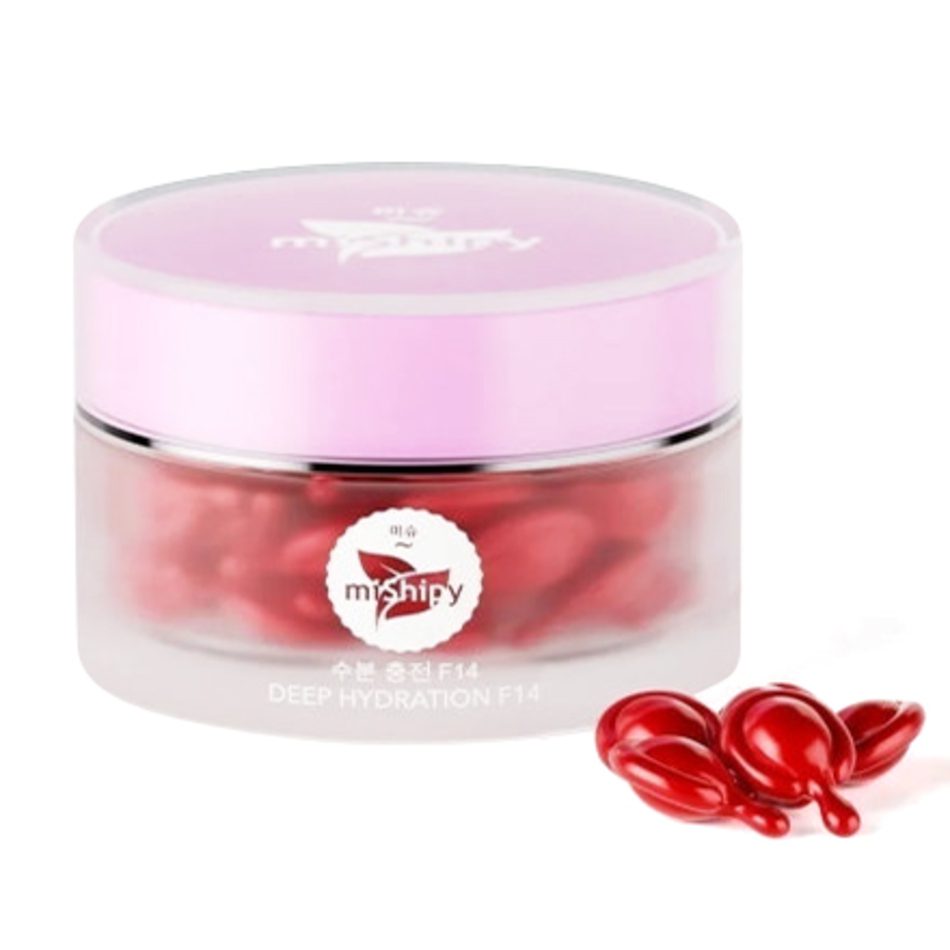 MISHIPY Сыворотка в капсулах для лица ЖАСМИН и КОКОС Care Deep Hydration F14, 30 капсул