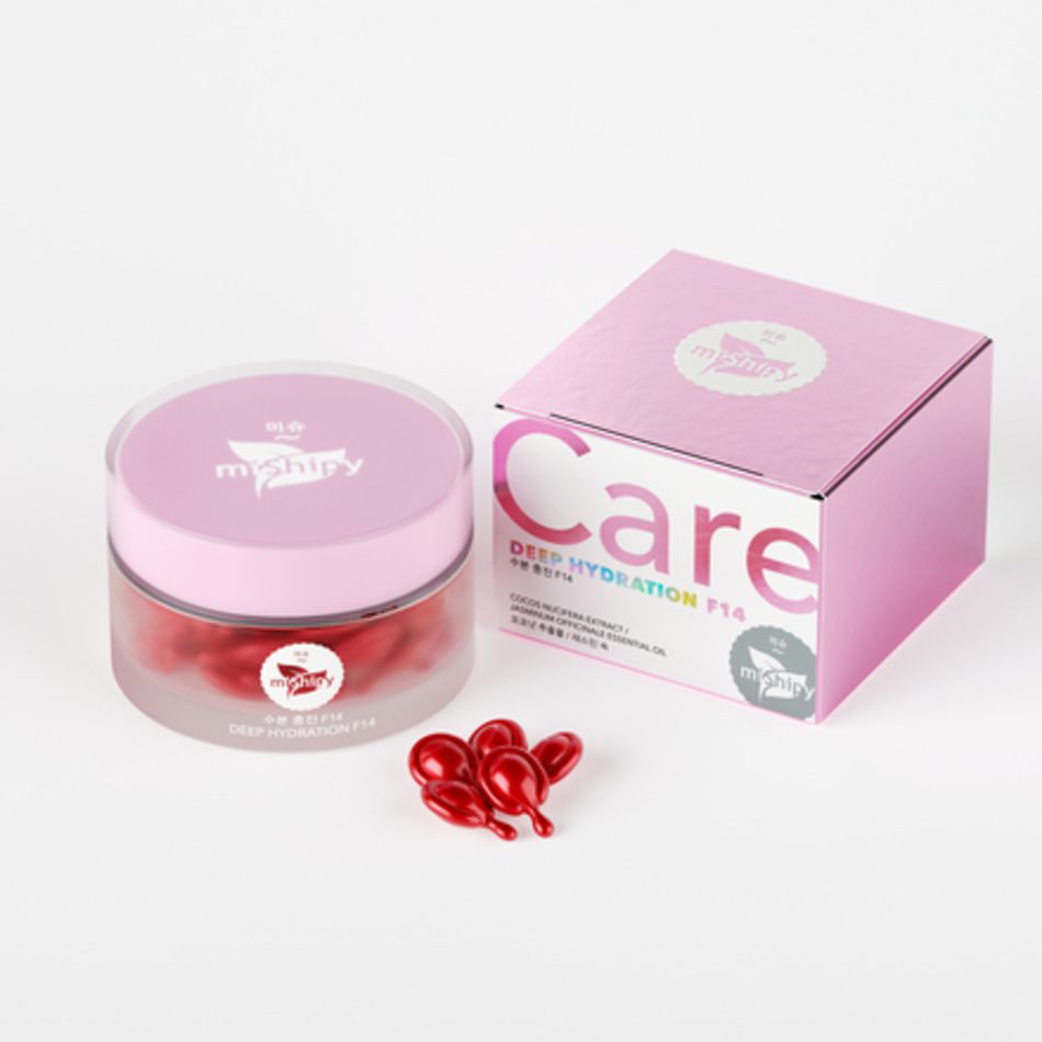 MISHIPY Сыворотка в капсулах для лица ЖАСМИН и КОКОС Care Deep Hydration F14, 30 капсул