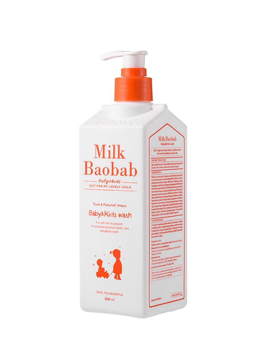 MilkBaobab Гель для душа детский/Baby&Kids Wash 500мл