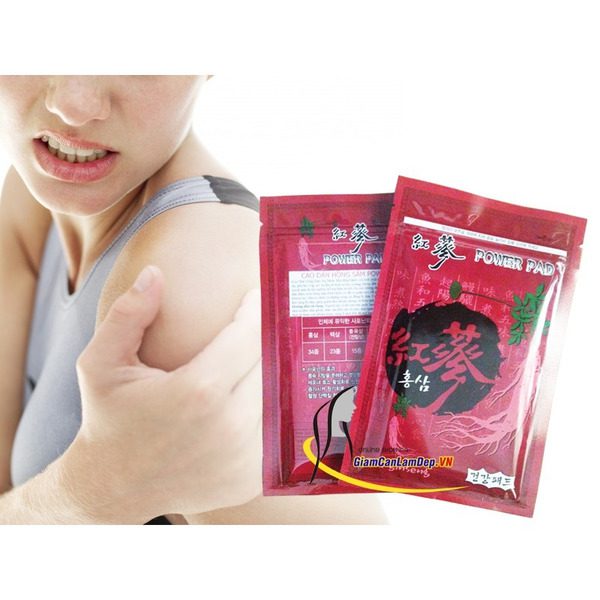 Hamina Обезболивающий пластырь с красным женьшенем   Korean Red Ginseng Power Pad