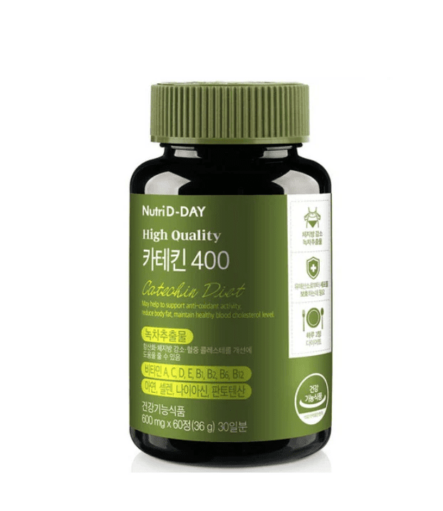 Nutri D-Day High Quality Catechin Diet 400 Катехин диетический высококачественный 400, 600мг*60табл
