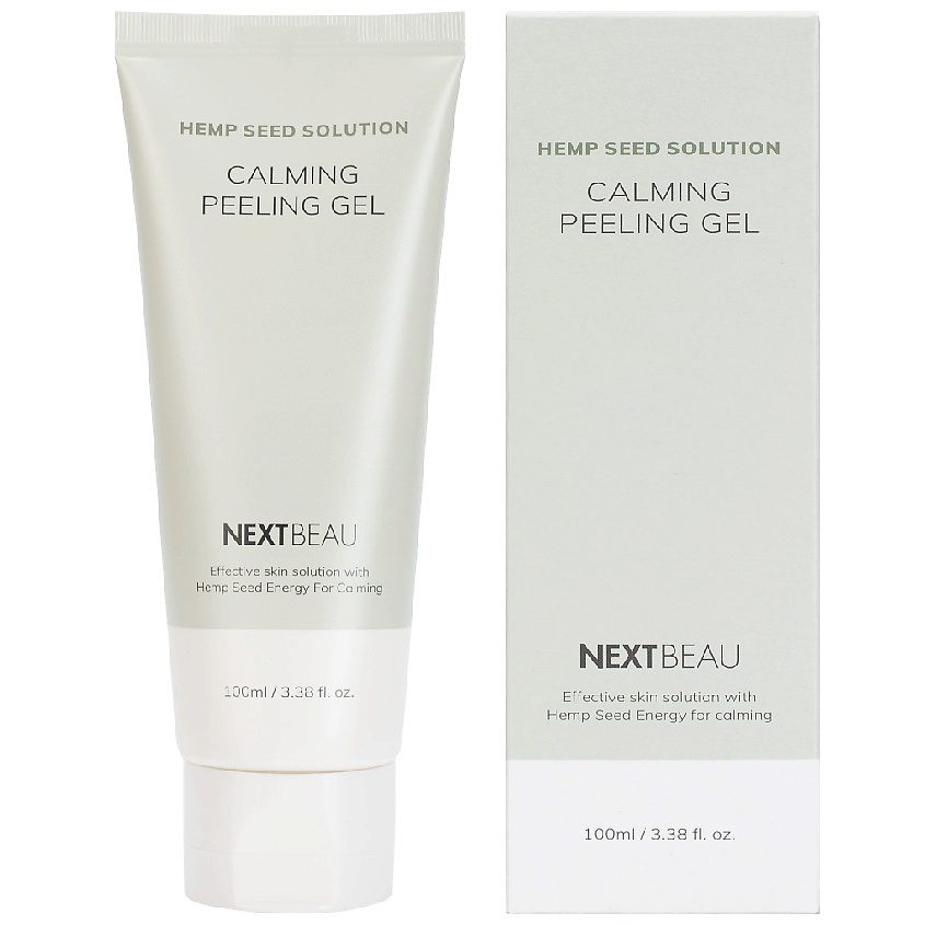 NEXTBEAU Успокаивающий отшелушивающий гель с маслом семян кон/Hemp Seed Solution Calming Peeling Gel