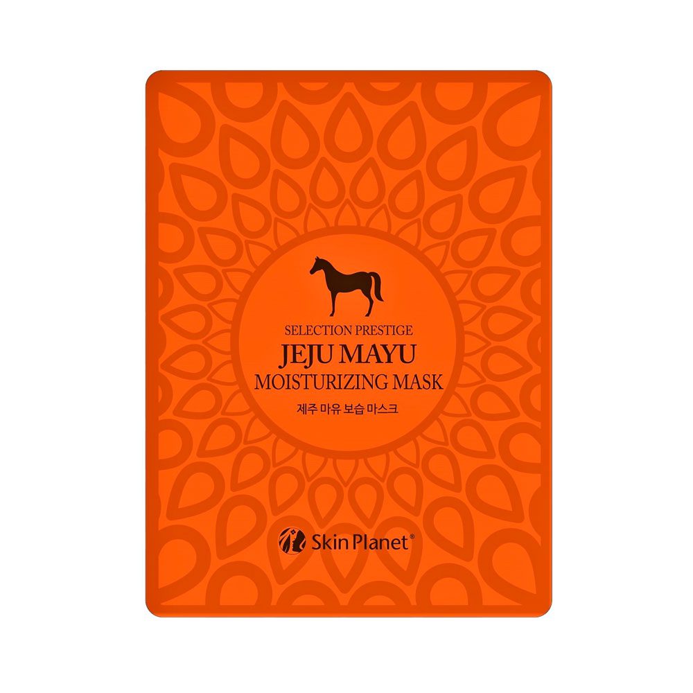 MIJIN Маска для лица тканевая с лошадиным жиром/Skin Planet JEJU MAYU MOITURIZING MASK 25гр