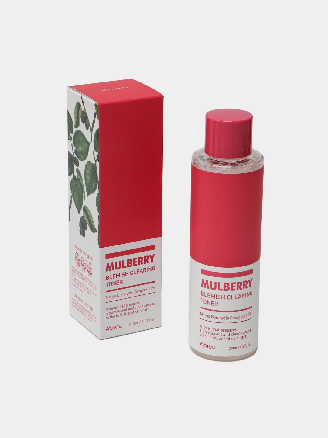 A'pieu Тонер для лица осветляющий с горной шелковицей Mulberry Blemish Clearing Toner, 210ml