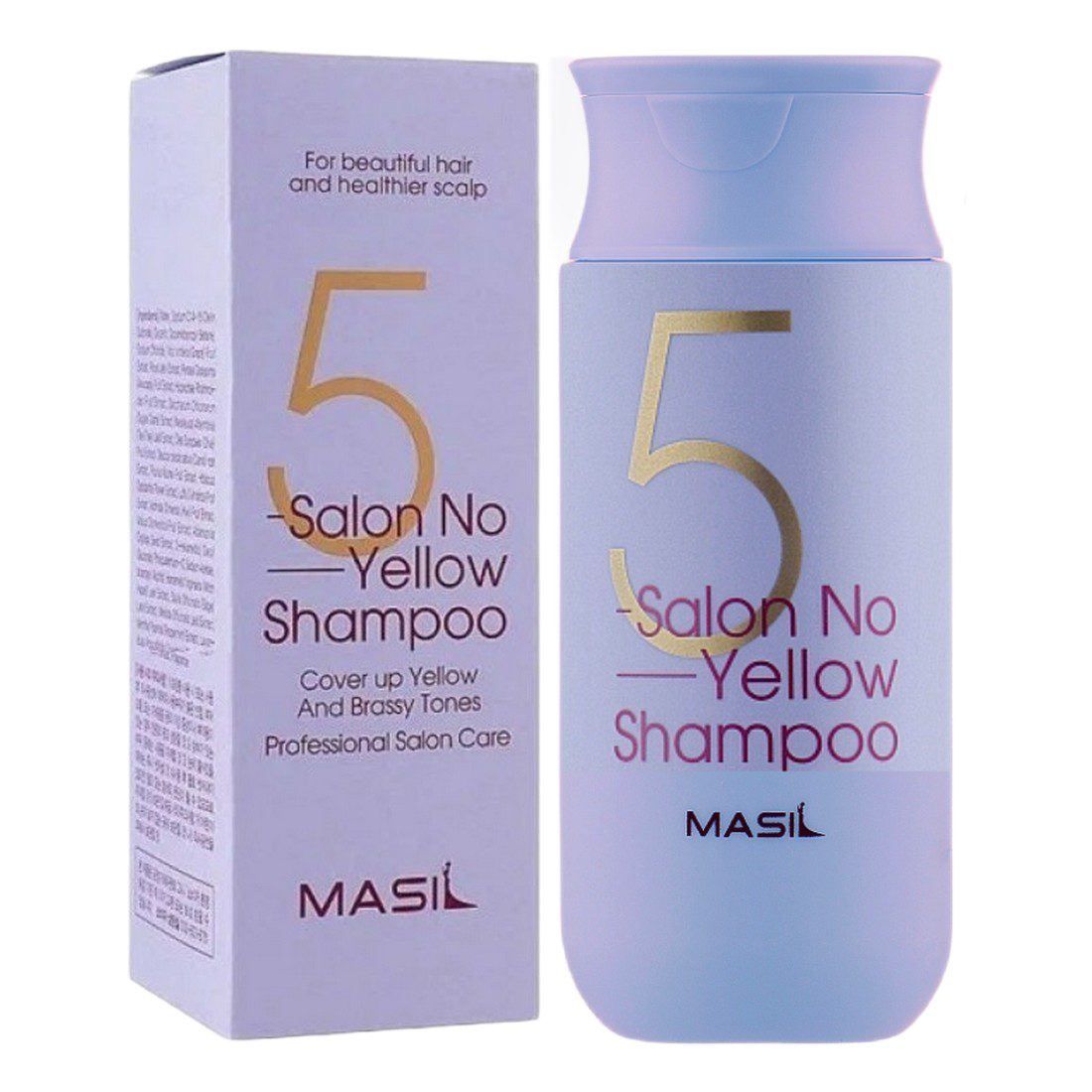 MASIL 5SALON NO YELLOW SHAMPOO Шампунь тонирующий для осветленных волос 150ml