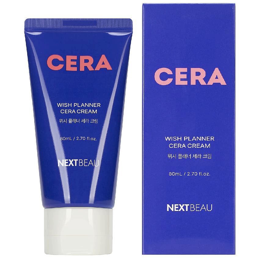NEXTBEAU Успокаивающий крем с керамидами для чувствительной кожи/ Wish Planner Cera Cream 80мл