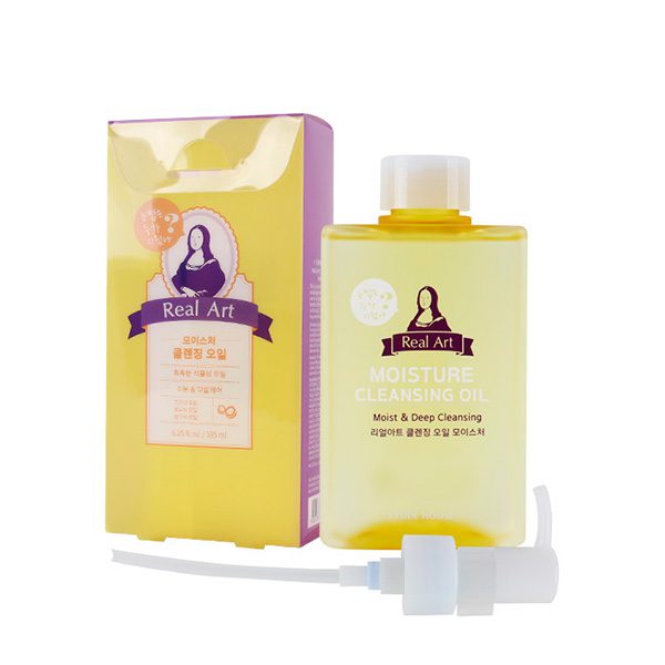 Etude House Real Art Moisture Cleansing Oil 185ml,Очищающее гидрафильное масло для лица 185 м
