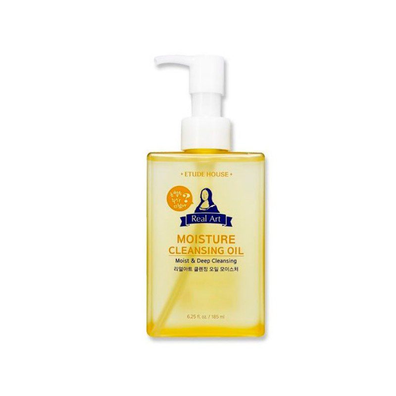 Etude House Real Art Moisture Cleansing Oil 185ml,Очищающее гидрафильное масло для лица 185 м