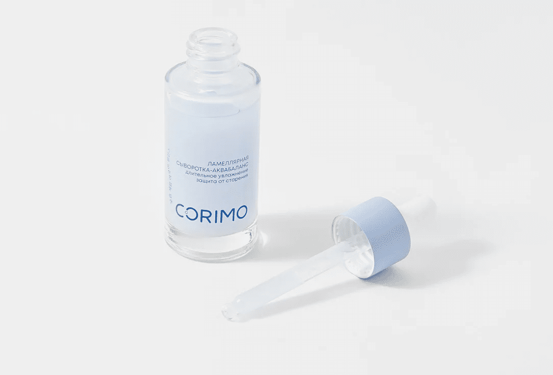 CORIMO Сыворотка-аквабаланс для лица ГИАЛУРОНОВАЯ КИСЛОТА+ЦЕРАМИДЫ ламеллярная, 30 мл