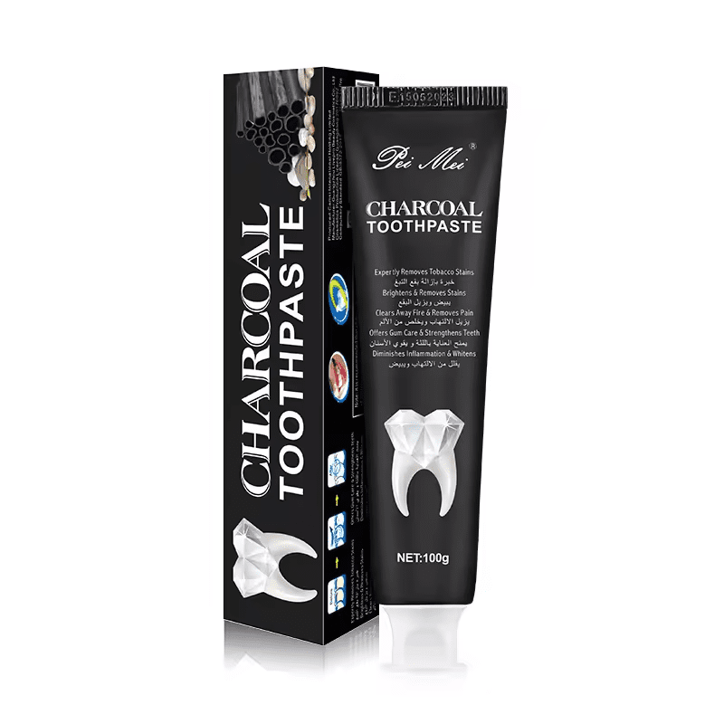 PEI MEI Зубная паста ЭКСТРАКТ ДРЕВЕСНОГО УГЛЯ Charcoal Toothpaste, 100 мл