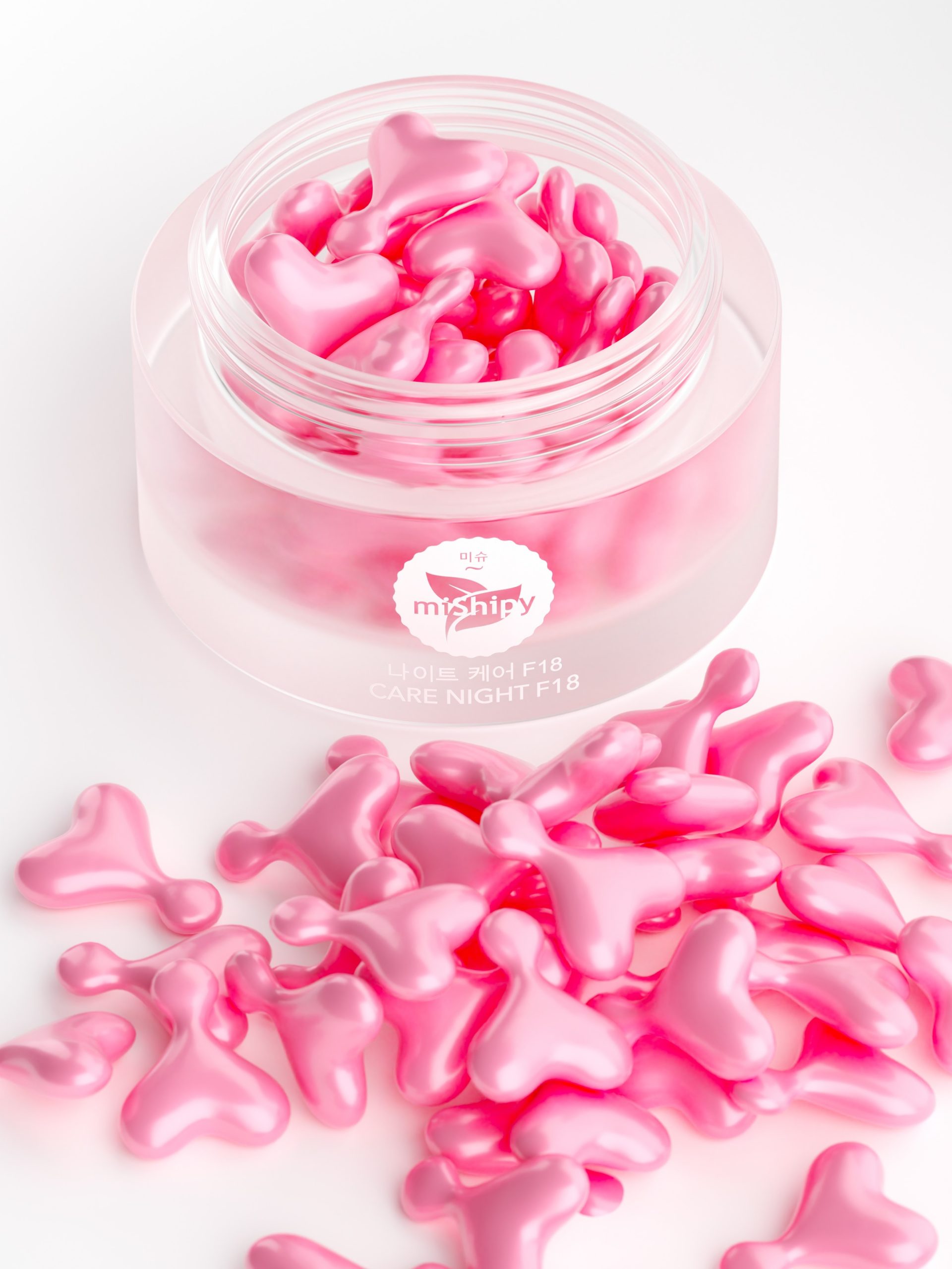 MISHIPY Сыворотка в капсулах для лица ПЕРСИК и АВОКАДО Care Night F18, 30 капсул