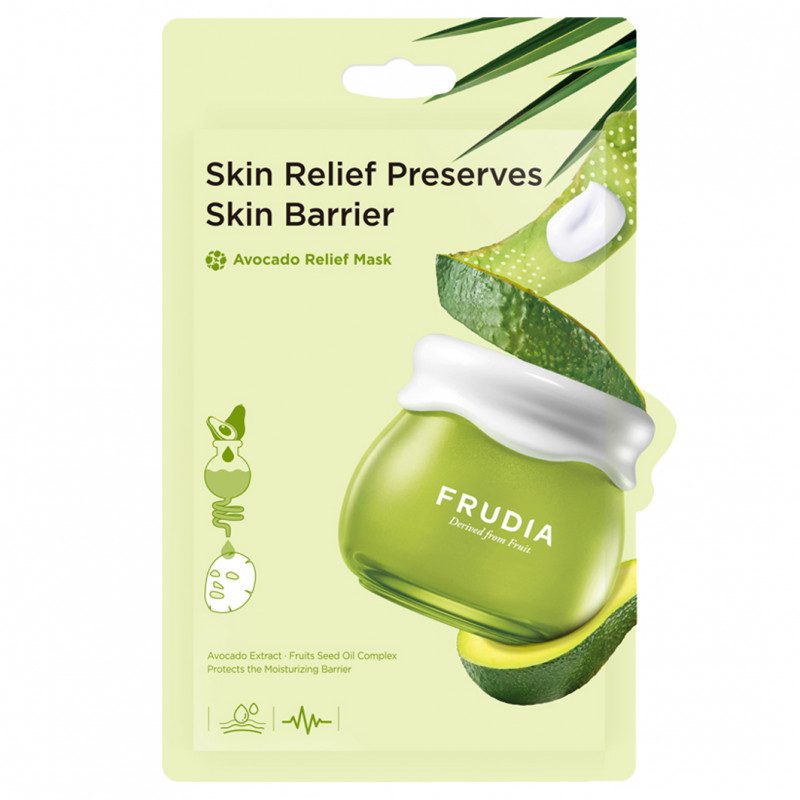 Frudia Маска тканевая для лица с авокадо — Avocado relief mask, 20мл Frudia Маска тканевая для лица с авокадо - Avocado relief mask, 20мл