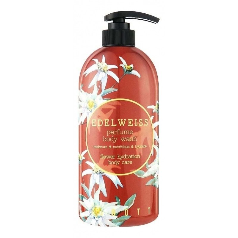 JIGOTT Парфюмированный гель для душа с эдельвейсо/EDELWEISS PERFUME BODY WASH 750мл