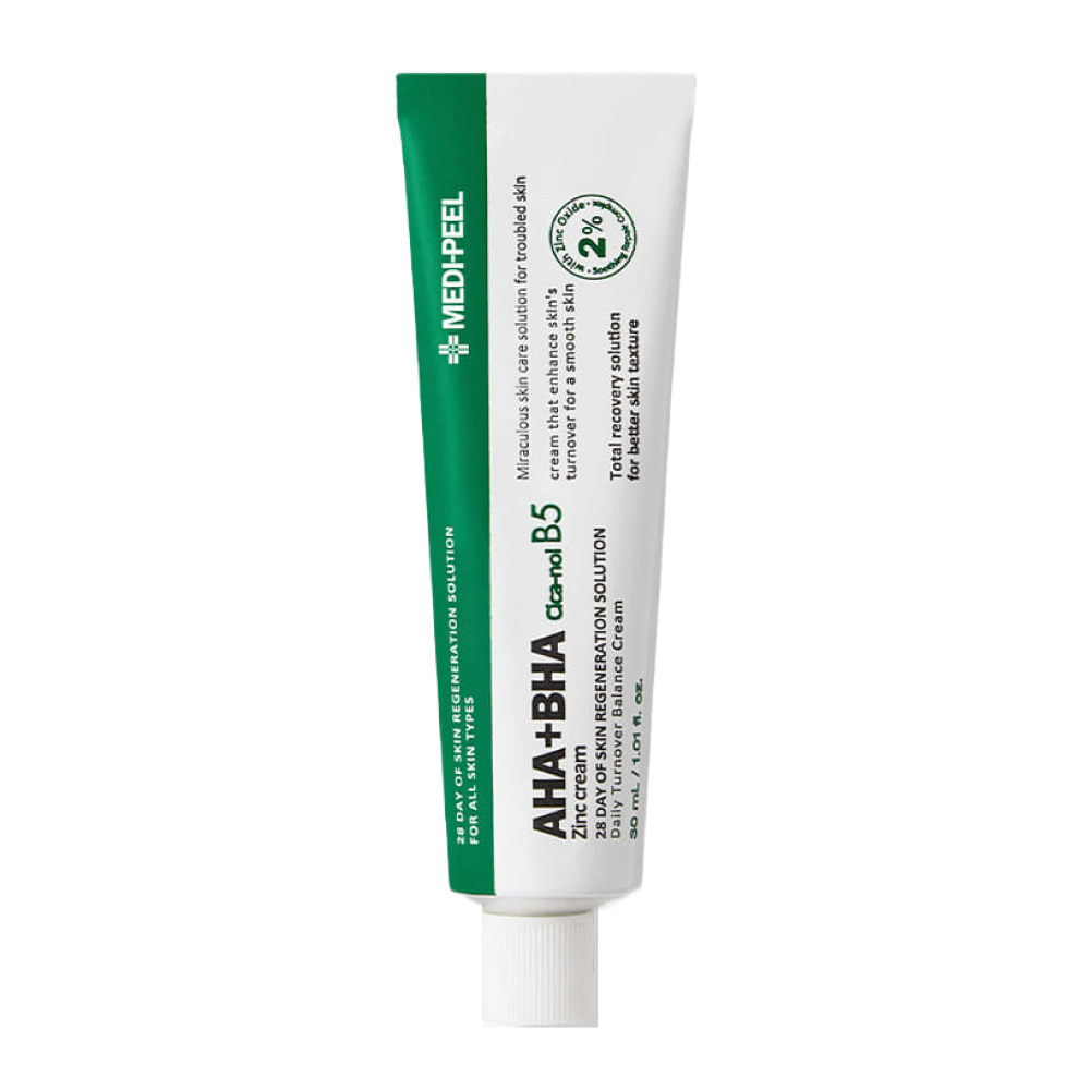 MEDI-PEEL Обновляющий крем с цинком и центеллой AHA BHA Zinc Cica-Nol B5 Cream