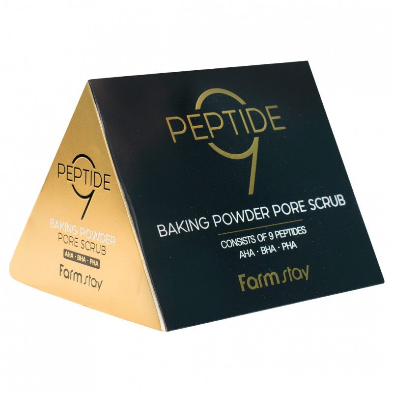 FarmStay Baking Powder Pore Scrub 9 Peptide Скраб для очищения пор с комплексом 9 пептидов 7г*1шт