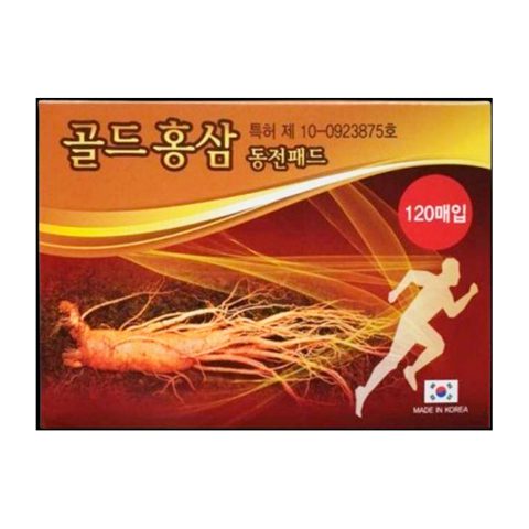 DAEJEON Пластыри для тела RED GINSENG DONG JEON PAD набор 120шт