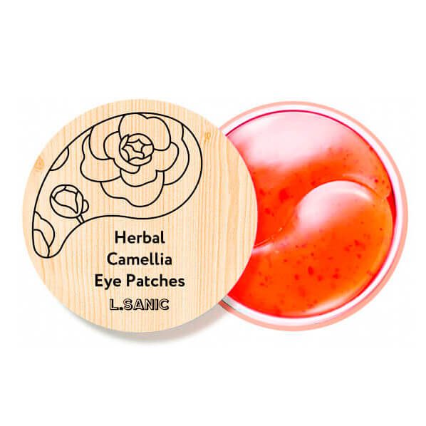 L.Sanic Гидрогелевые патчи с экстрактом камелии Herbal Camellia Hydrogel Eye Patches